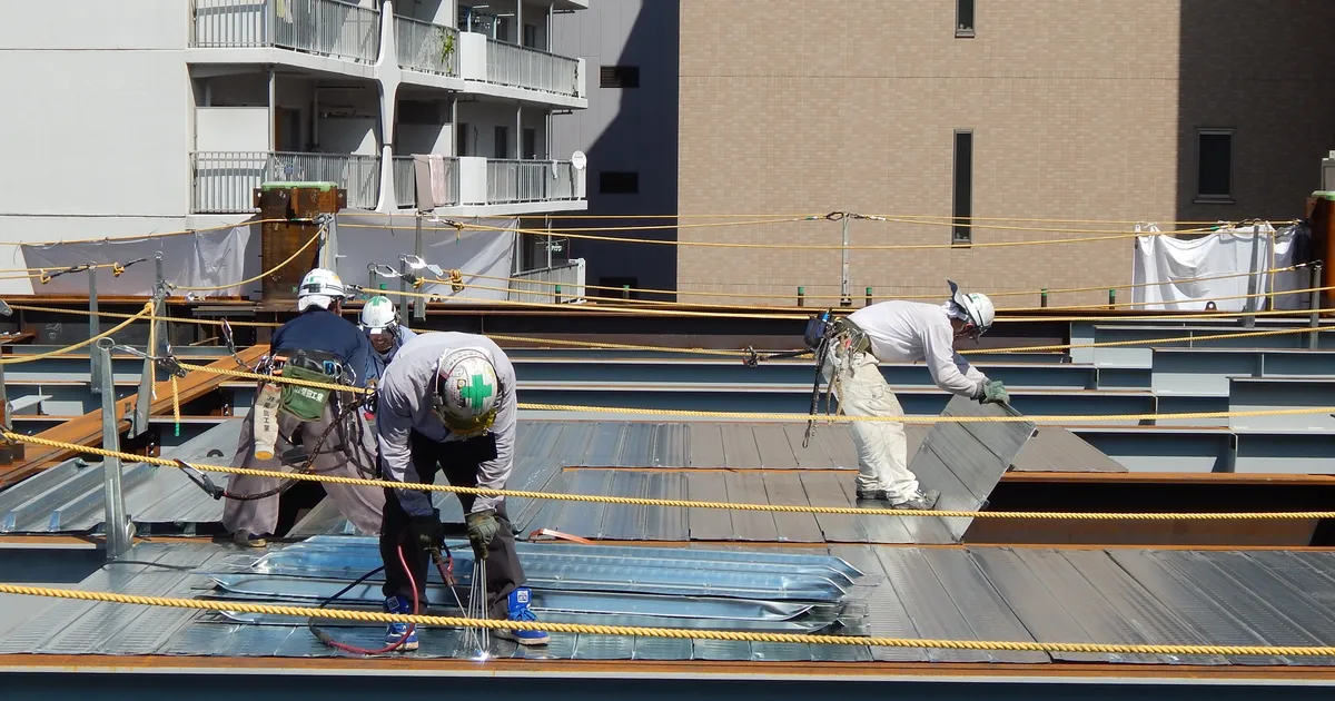 上沢直二が働く柴田工業の建設現場